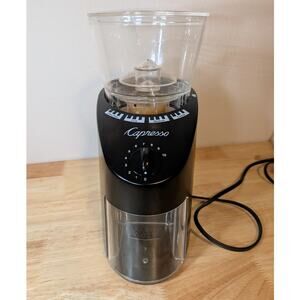 CAPRESSO Coffee Burr Grinder Model 560 Black Adjustable Burr Mill